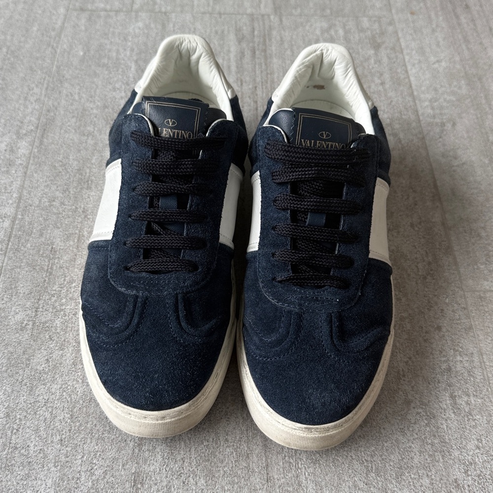 Valentino Garavani navy and white sneakers size 36 in navy and white - Picture 2 of 11